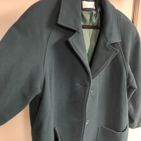 Vintage Sandro 100% Wool Trench Coat Size 16 - Picture 8 of 8